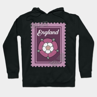 Tudor Rose England Postage Stamp Hoodie